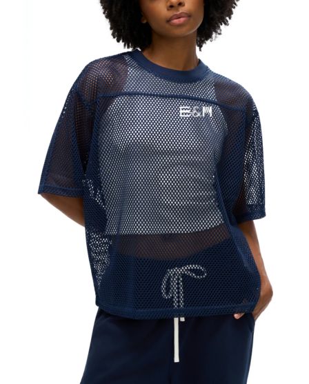 Sheer Mesh Boxy T-Shirt