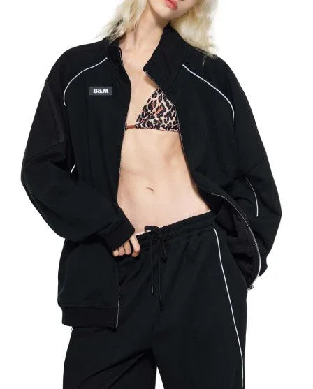 Unisex Oversized Zip-Up Jacket - B&M