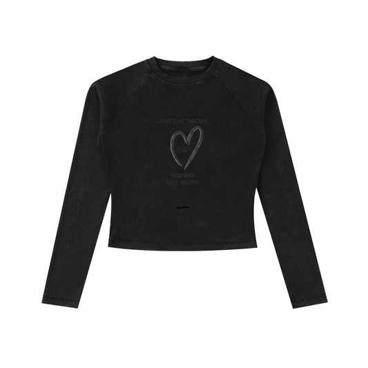 Black love Crop Top Long Sleeve - B&M