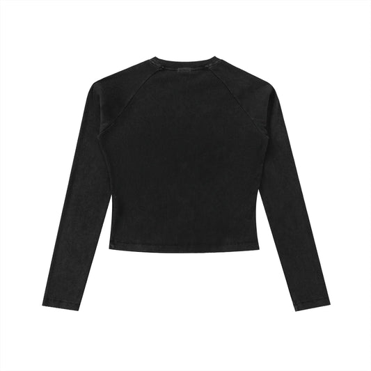 Black love Crop Top Long Sleeve - B&M