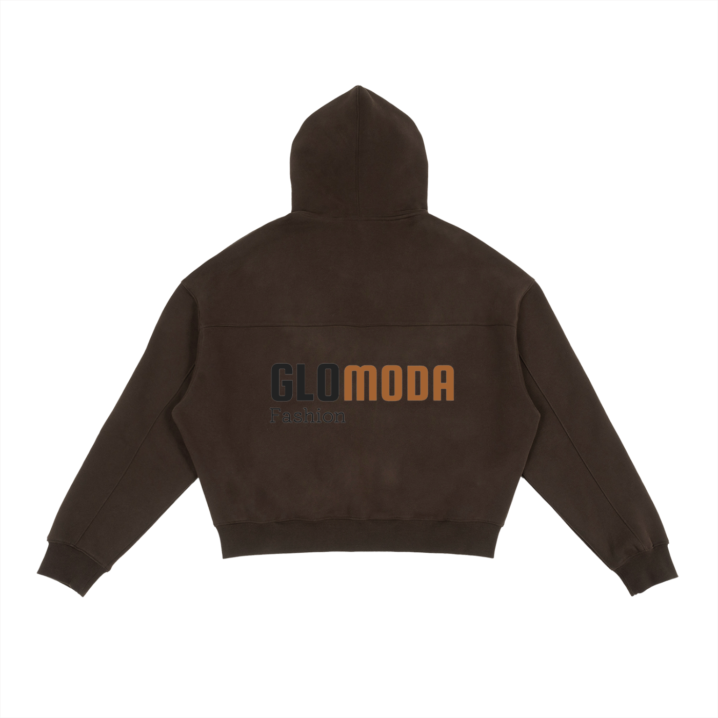 Unisex Brown Double-Zip Hoodie
