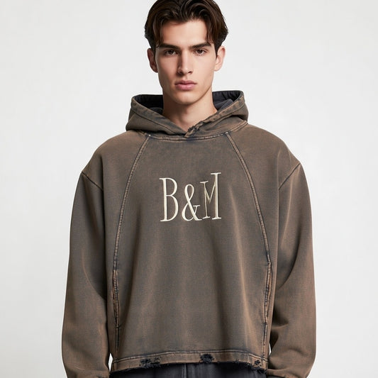 Vintage Cropped Hoodie