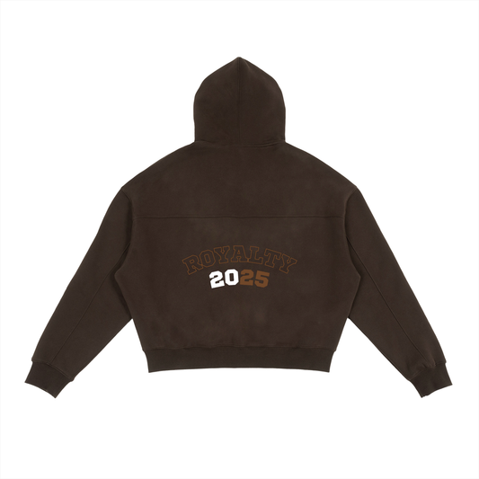 Unisex Boxy V-Hem Hoodie | Casual Zip-Up Sweatshirt