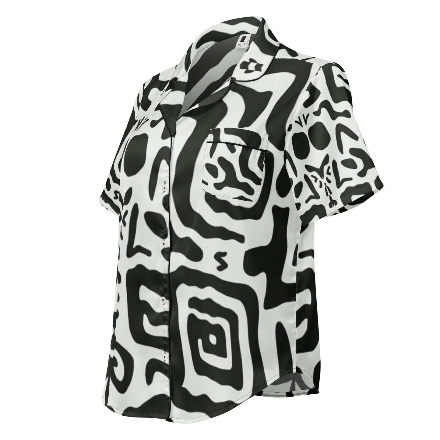 All-over print women’s short sleeve pajama top - B&M