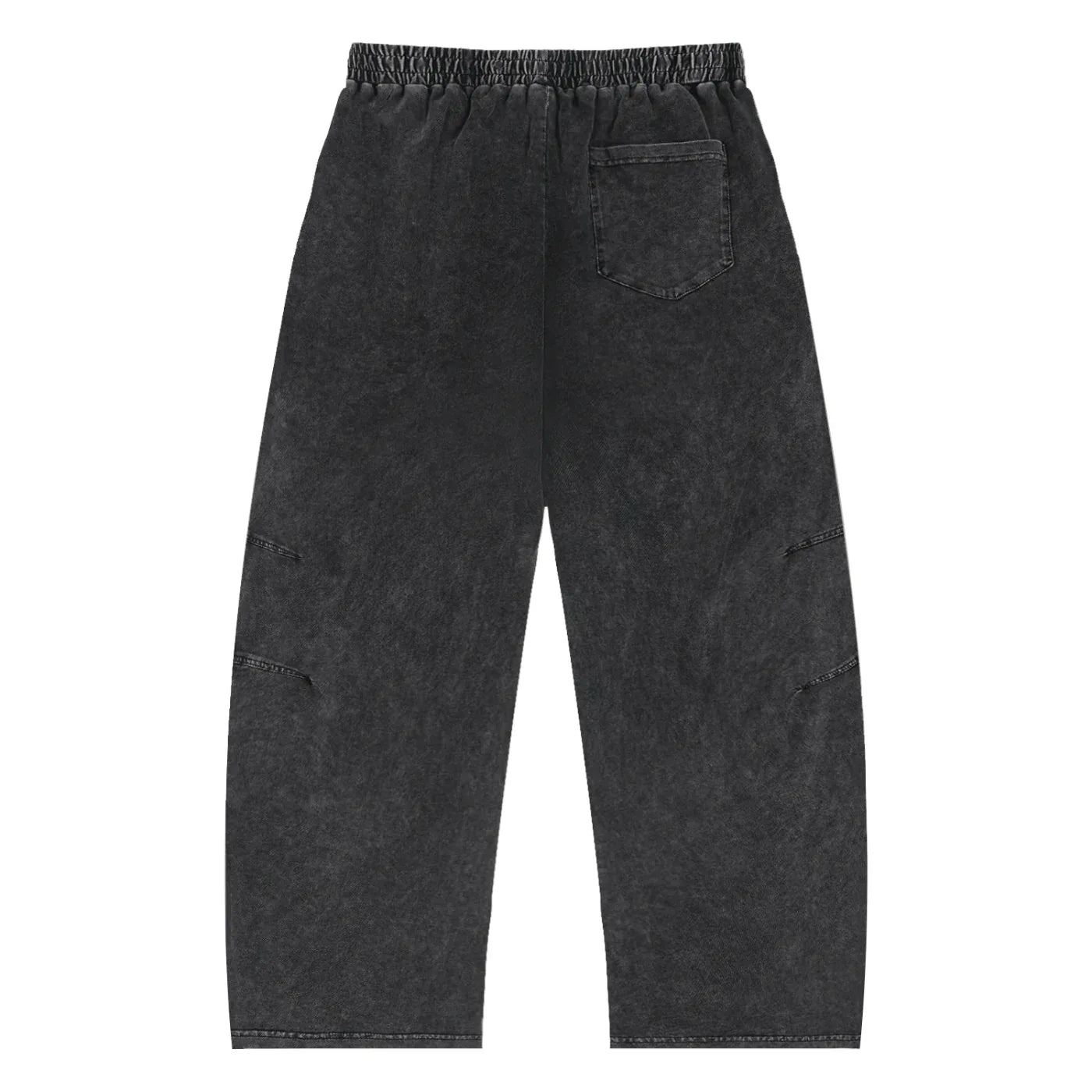 Snow Wash Drawstring Cotton Pants - B&M