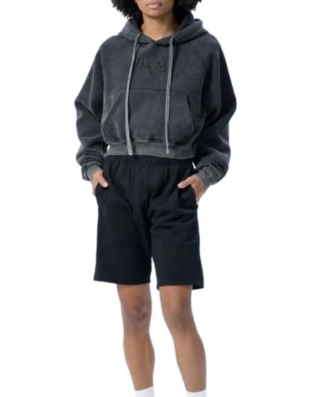 Hat and Beyond Women's  Crop Top Hoodie Pullover Sweatshirt Long Sleeve