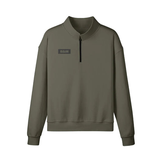 A Zip Cream Colored Sweatshirt - B&M