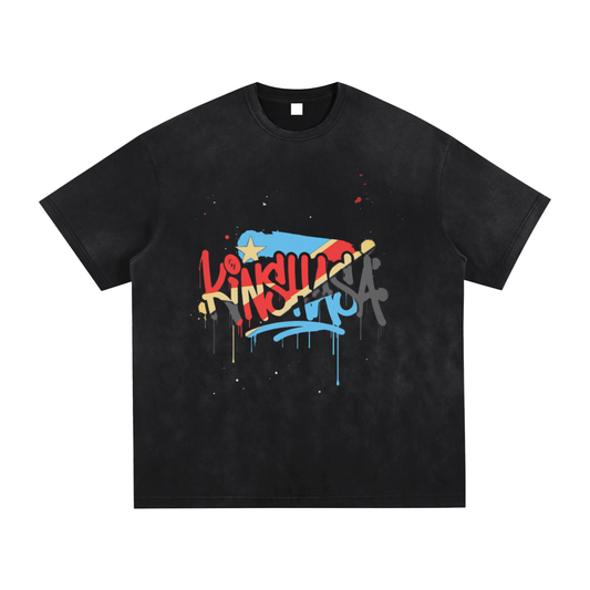 Vintage Washed Hand-Frayed T-Shirt