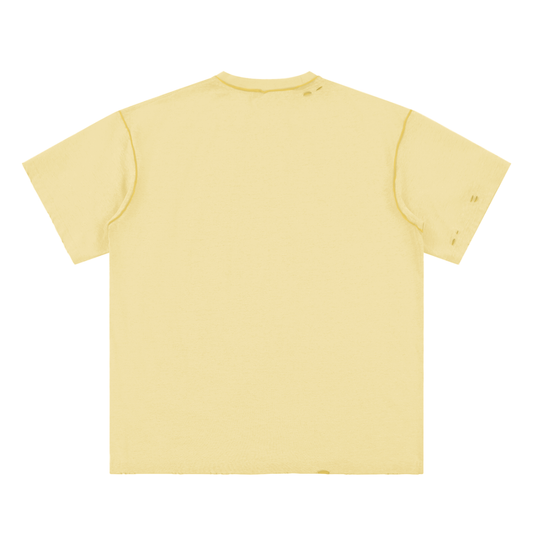 Hand-frayed Reversible T-shirt