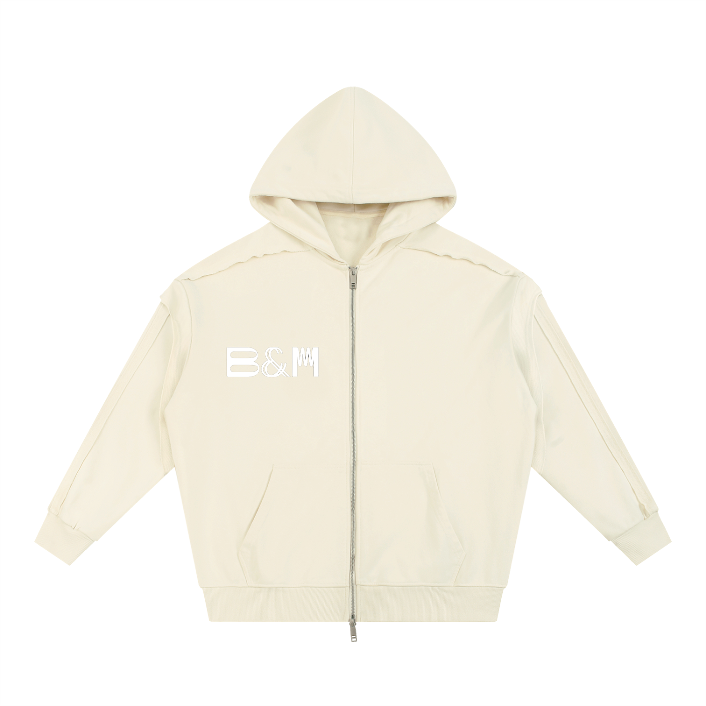 Casual Contrast-Trim Techwear Hoodie – Futuristic Zip-Up Windbreaker for Fall & Outdoor