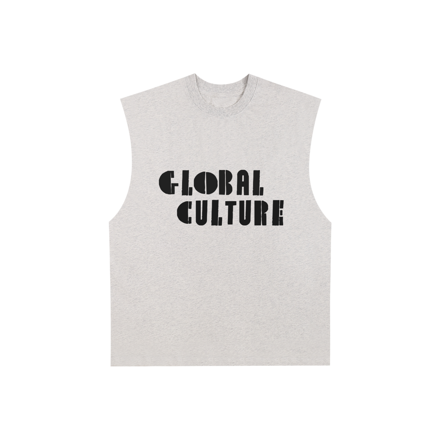 Raw Edge Cotton Tank Top