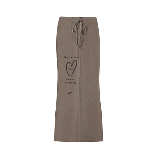 Comfortable Drawstring Maxi Skirt – Lightweight & Stylish
