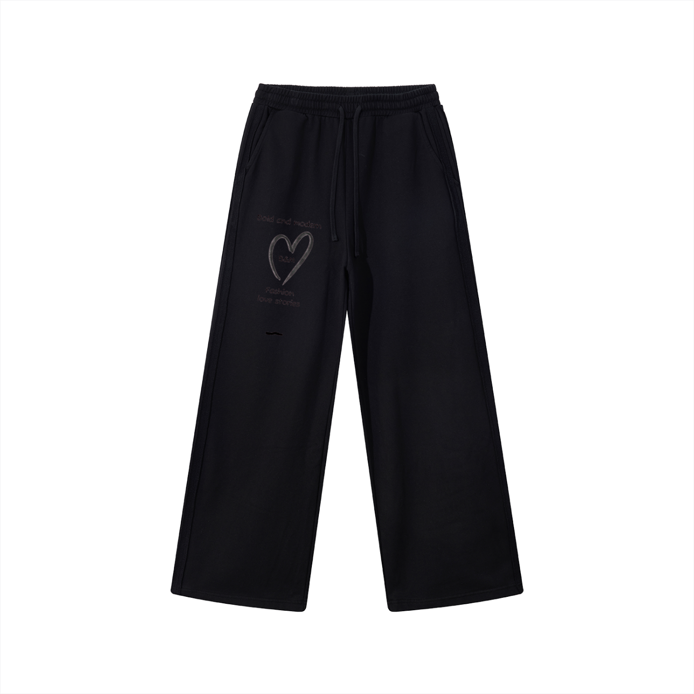 Contrast Tape Straight-Leg Sweatpants
