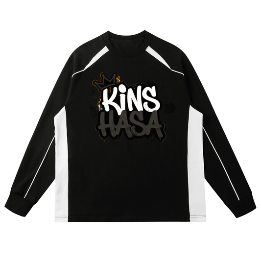 Contrast Panel Raglan Sweatshirt