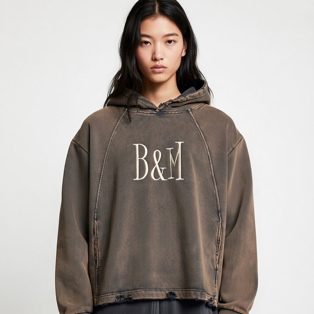 Vintage Cropped Hoodie