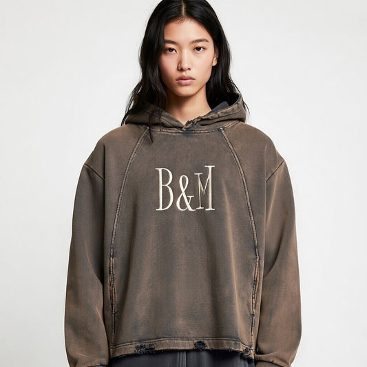 Vintage Cropped Hoodie