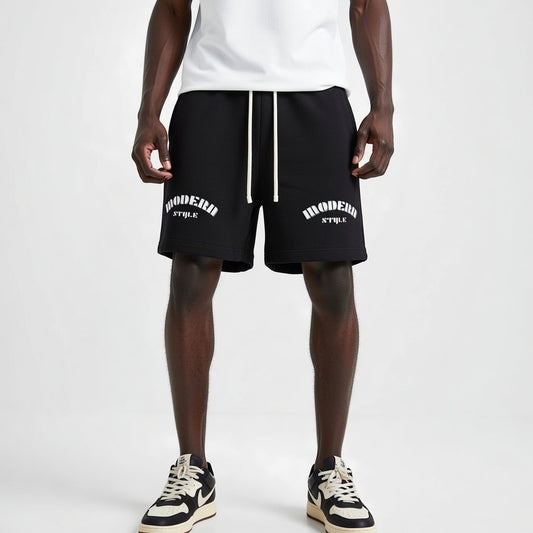 Sun Fade Raw Edge Cotton Shorts