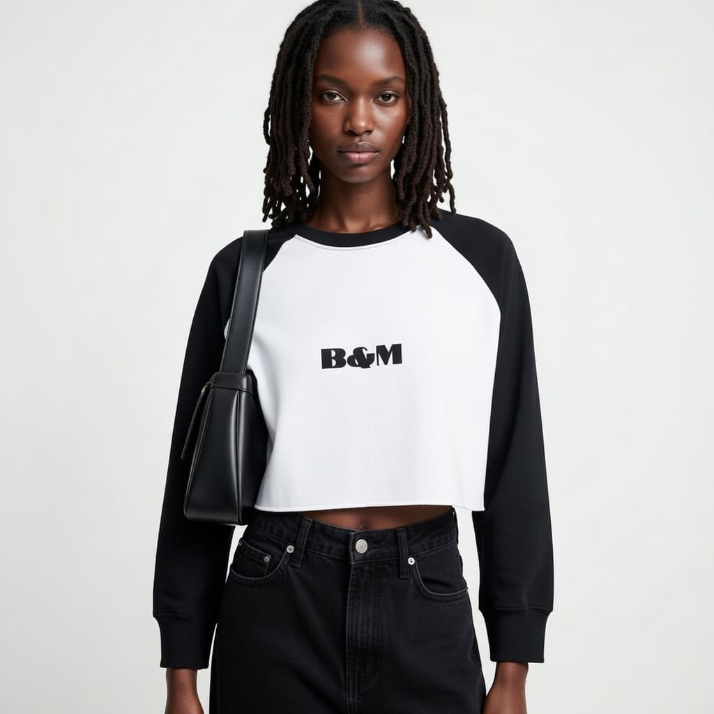 Long Sleeve Cotton Crop Top – Comfortable & Stylish Fit