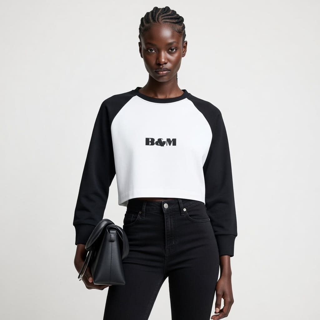 Long Sleeve Cotton Crop Top – Comfortable & Stylish Fit