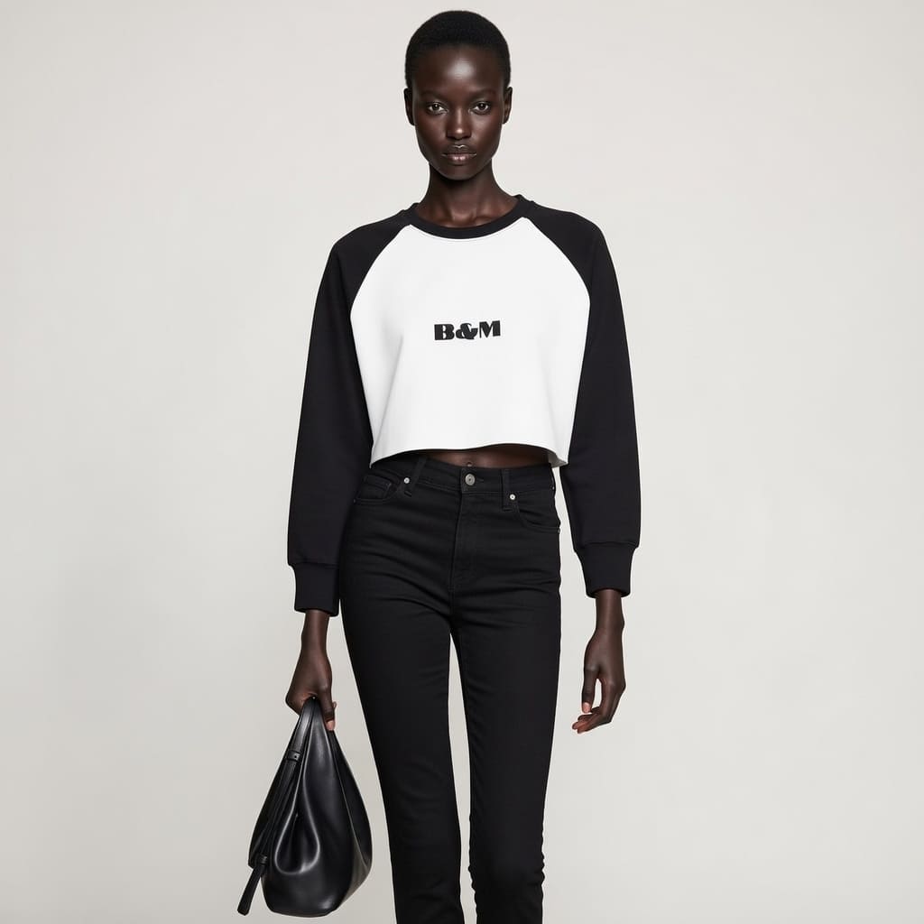 Long Sleeve Cotton Crop Top – Comfortable & Stylish Fit