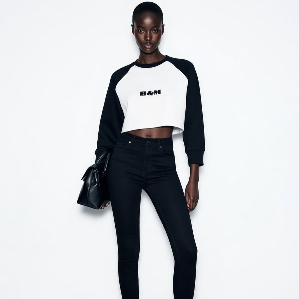 Long Sleeve Cotton Crop Top – Comfortable & Stylish Fit