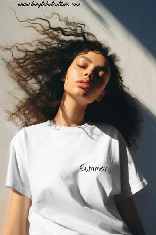 Unisex organic high neck t-shirt