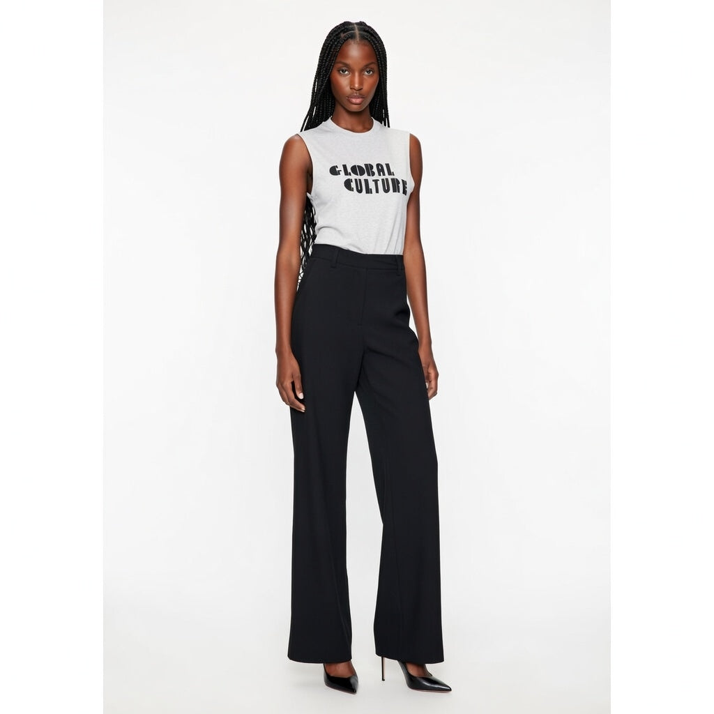 Raw Edge Cotton Tank Top